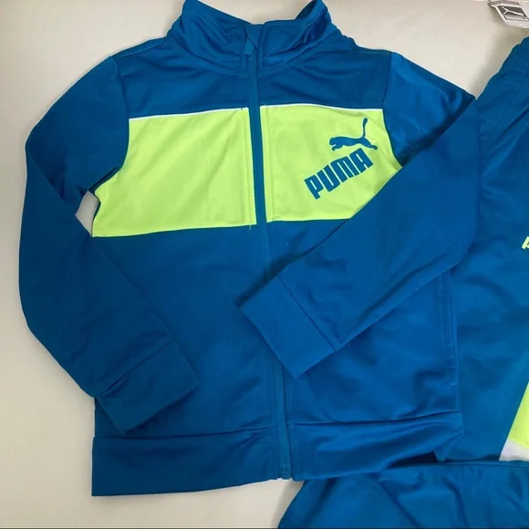 Puma neon blue active performance pants set 4004 - Picture 3 of 7